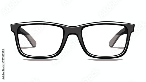 Retro Square frame glasses fashion accessory illustration