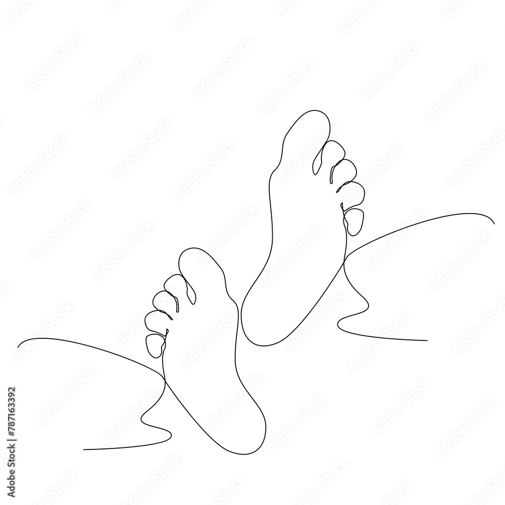 Bare Foot Continuous Thin Line, Minimalist Feet Drawing, One Line Art Barefoot, Single Outline Drawing, Legs Logo, One Line Foot Illustration Bare Foot Continuous Thin Line, Minimalist Feet Drawing, One Line Art Barefoot, Single Outline Drawing, Legs Logo, One Line Foot Illustration