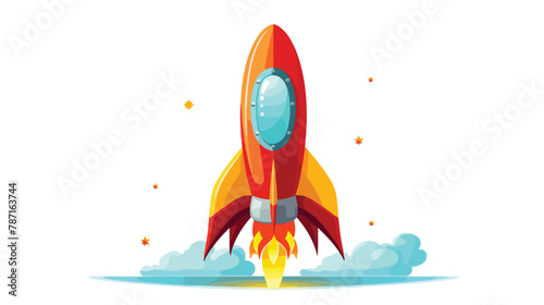 Rocket Vector illustration isolated on white background