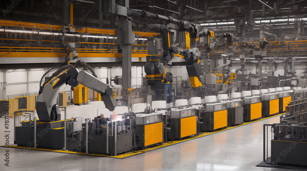 Robotic assembly factory Robotic assembly factory