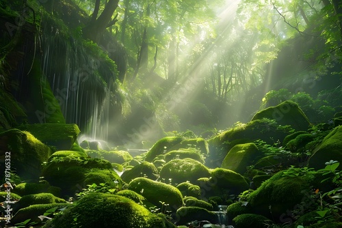 sunlight in the forest © Nature creative