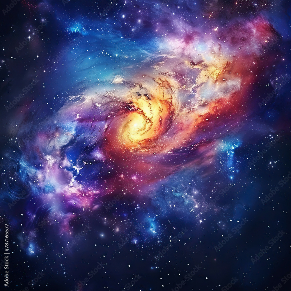 Cosmic Galaxy Themed Background - Space Galaxy Background