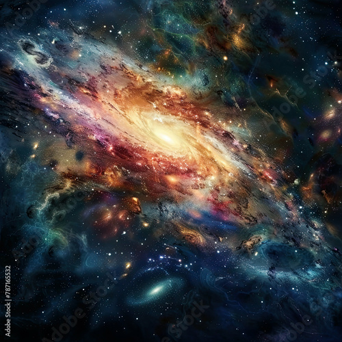 Cosmic Galaxy Themed Background - Space Galaxy Background