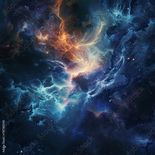 Cosmic Galaxy Themed Background - Space Galaxy Background