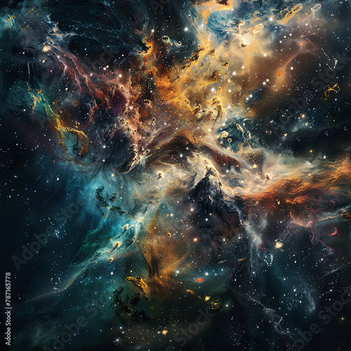 Cosmic Galaxy Themed Background - Space Galaxy Background