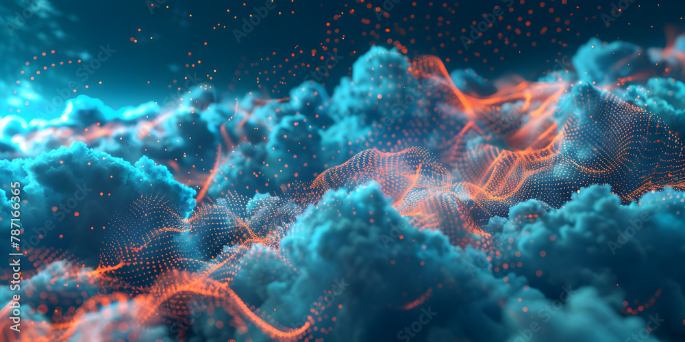 Quantum Clouds, Network Nebula Quantum Clouds, Network Nebula