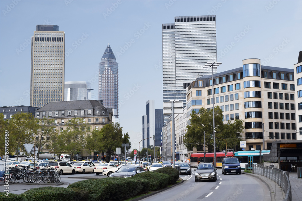 Cityscape in front of Frankfurt (Main) Hauptbahnhof, Germany Cityscape in front of Frankfurt (Main) Hauptbahnhof, Germany