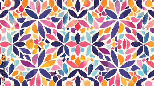 Seamless geometric ornamental background. Abstract co