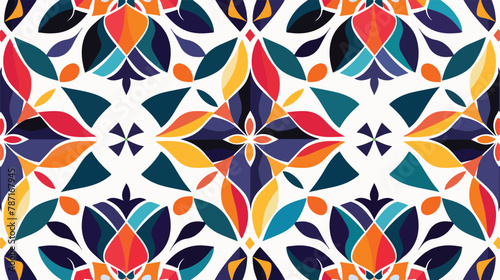 Seamless geometric ornamental background. Abstract co