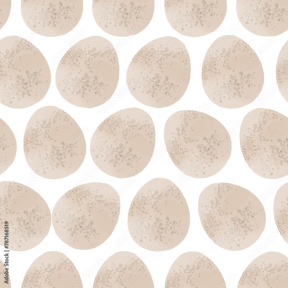Seamless pattern with easter eggs, hand drawn illustration in watercolor style Seamless pattern with easter eggs, hand drawn illustration in watercolor style