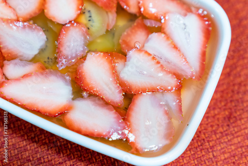 おいしそうな手作りゼリーの写真。