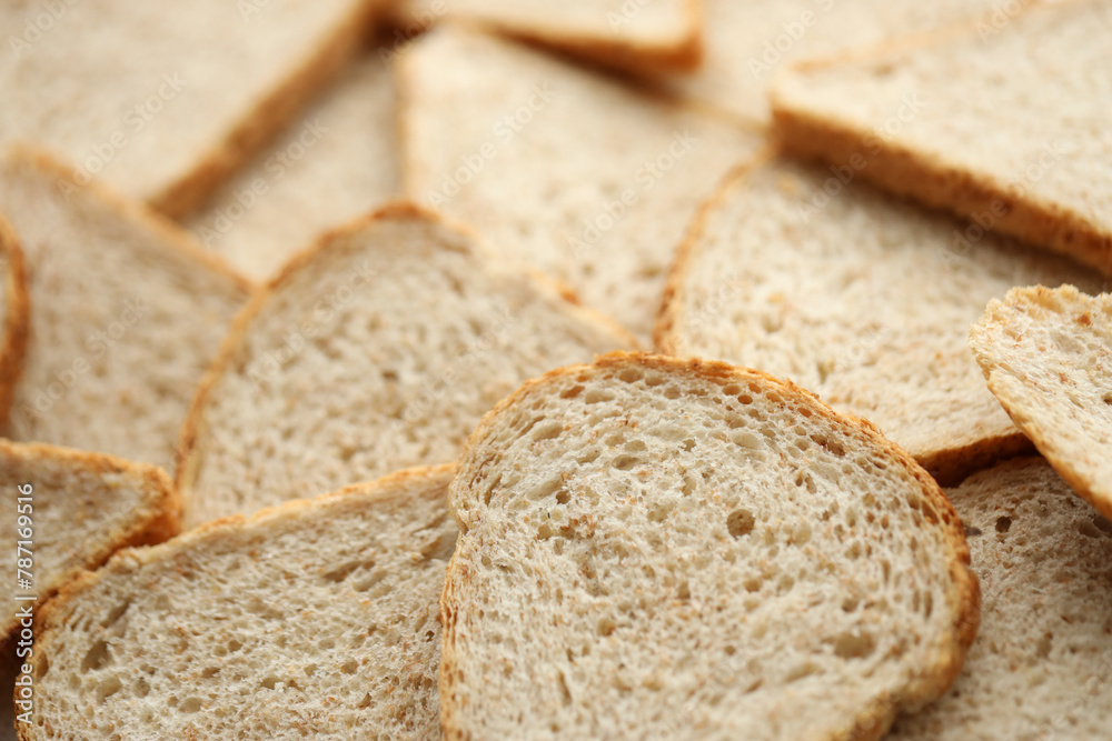Fresh sliced bread in full frame macro photo close up Fresh sliced bread in full frame macro photo close up