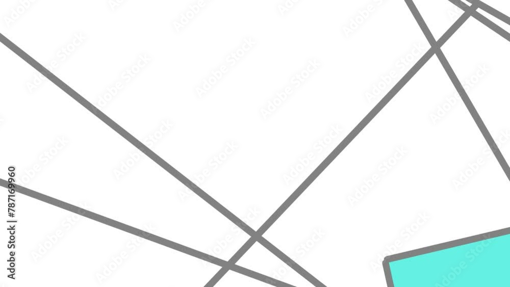 The grid of straight lines is colored blue in some areas. The grid of straight lines is colored blue in some areas.