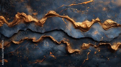 luxurious background of black and gold marble