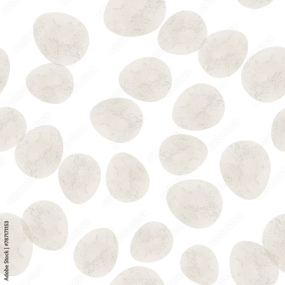 Seamless pattern with easter eggs, hand drawn illustration in watercolor style Seamless pattern with easter eggs, hand drawn illustration in watercolor style