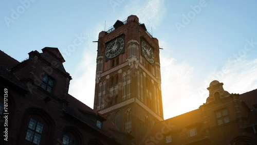 Town hall on Stary Rynek in Torun, Poland photo