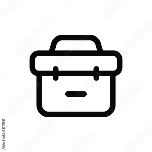 Simple Tool Box icon. The icon can be used for websites, print templates, presentation templates, illustrations, etc