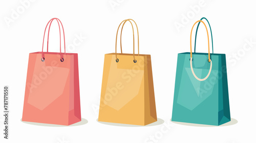 Shopping bag. flat vector isolated on white background