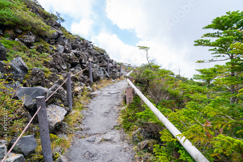 日本の長野県の観光地「八ヶ岳」の写真。