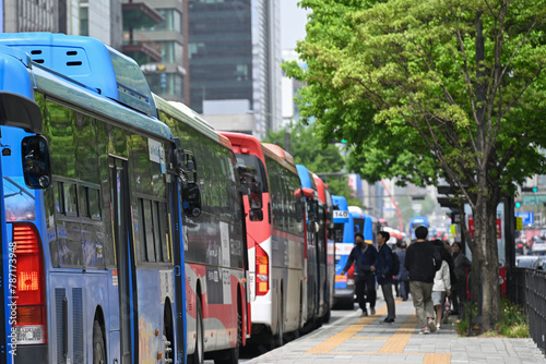 Gangnam Street in Seoul, South Korea