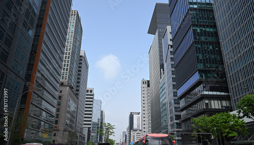 Gangnam Street in Seoul, South Korea
