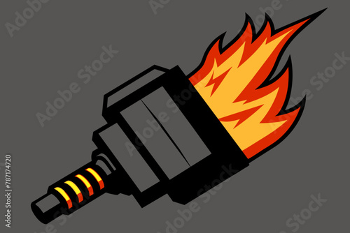 ignition coil vector illustration