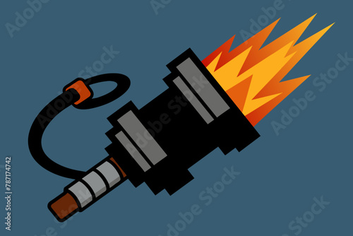 ignition coil vector illustration