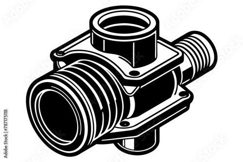 crankcase ventilation silhouette illustration