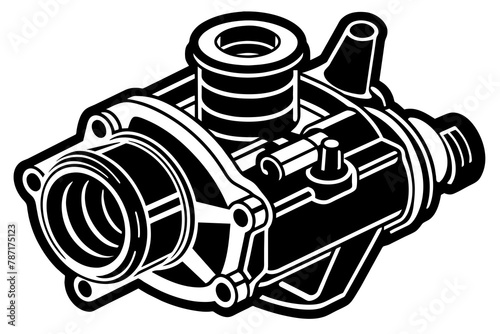 crankcase ventilation silhouette illustration