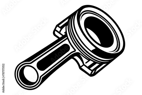 piston silhouette illustration