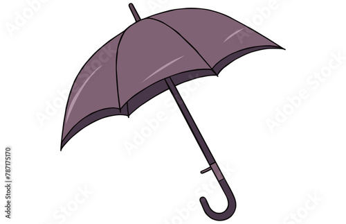 Umbrella Flat Vector Illustration, Cartoon umbrella icon, Colorful Open Umbrella Vector.