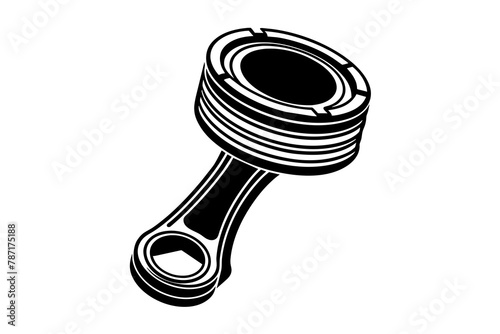 piston silhouette illustration