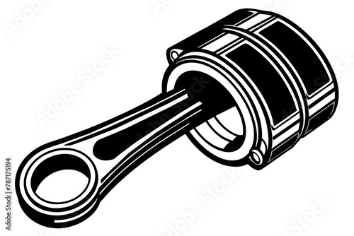 piston silhouette illustration