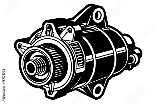  supercharger silhouette illustration