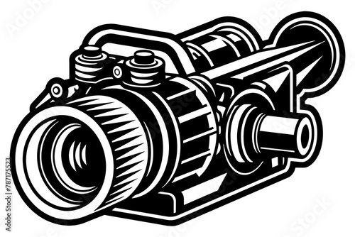  supercharger silhouette illustration