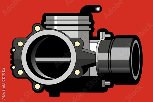 throttle body vector illustration