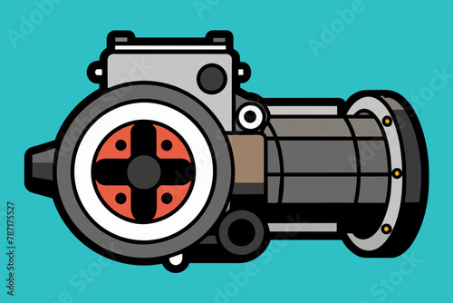 throttle body vector illustration