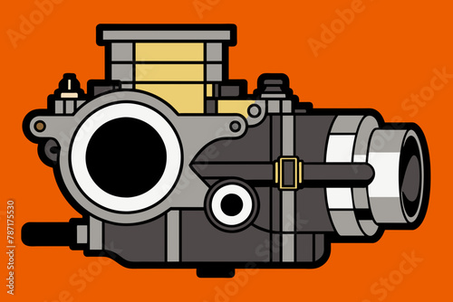 throttle body vector illustration