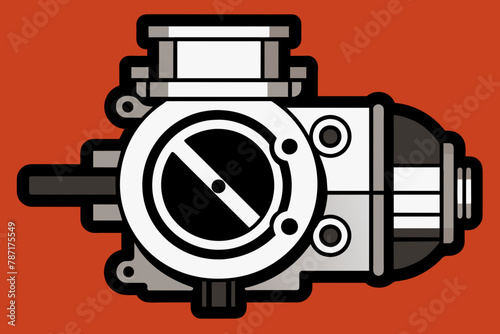 throttle body vector illustration