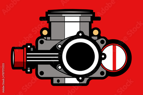 throttle body vector illustration