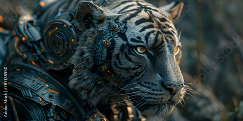 Giant Tiger Hyper-Realism Portrait