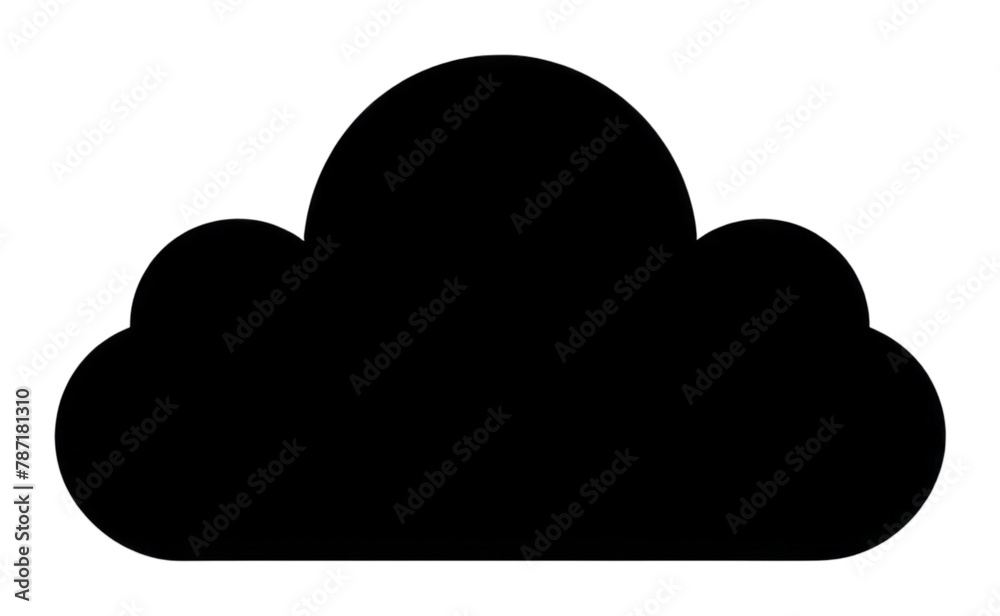 PNG Cloud logo icon silhouette white black PNG Cloud logo icon silhouette white black