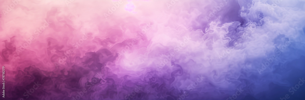 An abstract background features dark purple and pink colors with a captivating watercolor texture and smoke pattern. Serving as a versatile backdrop for design purposes, this gradient canvas blends 