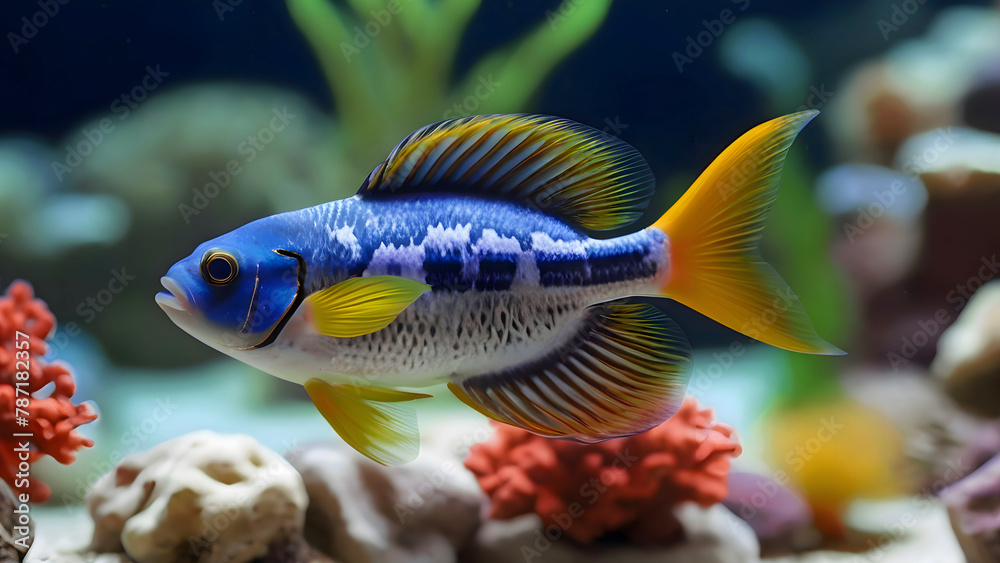 Stunning Pretty Colourful Tropical Saltwater Fish In Their Natural Habitat 300PPI High Resolution Image Stunning Pretty Colourful Tropical Saltwater Fish In Their Natural Habitat 300PPI High Resolution Image