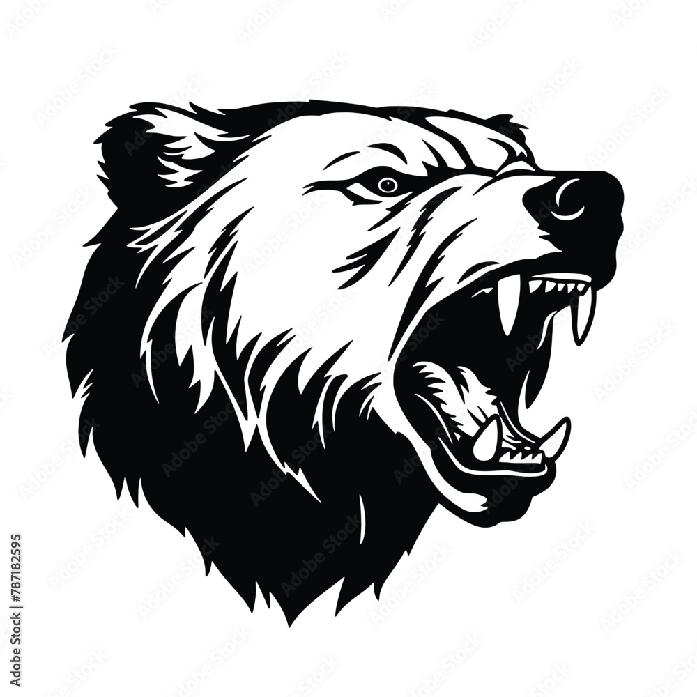 Bear Mascot - Vector Illusrations for T-shirts and Logos Bear Mascot - Vector Illusrations for T-shirts and Logos