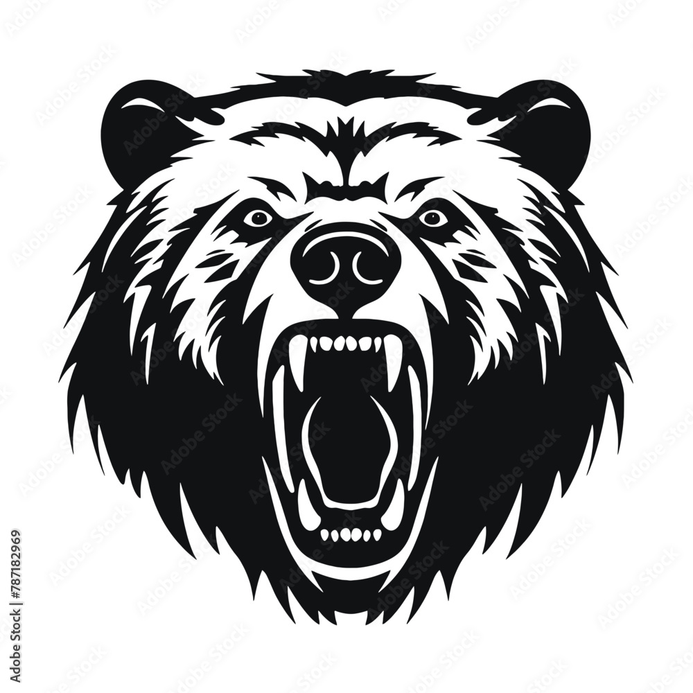 Bear Mascot - Vector Illusrations for T-shirts and Logos Bear Mascot - Vector Illusrations for T-shirts and Logos