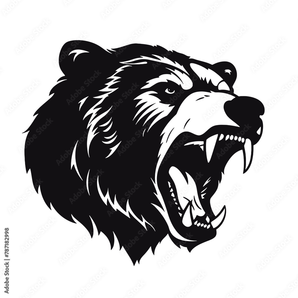 Bear Mascot - Vector Illusrations for T-shirts and Logos
