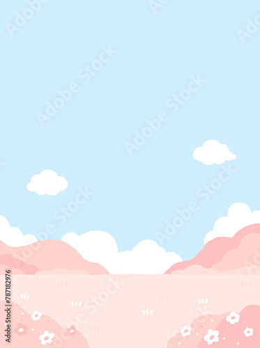spring picnic cute illustration