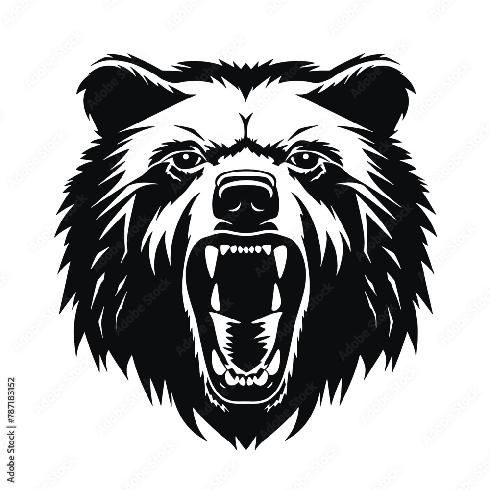 Bear Mascot - Vector Illusrations for T-shirts and Logos Bear Mascot - Vector Illusrations for T-shirts and Logos