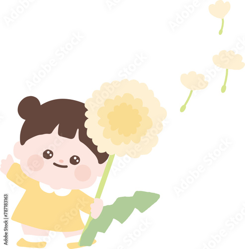 spring picnic cute illustration